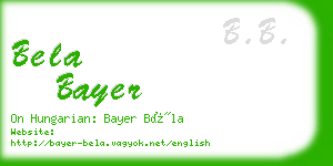 bela bayer business card